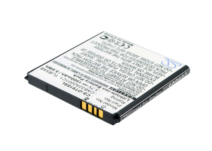 Alcatel One Touch 918 Mix OT918 Mix 1500mAh Replacement Battery BatteryClerkcom Mobile Phone