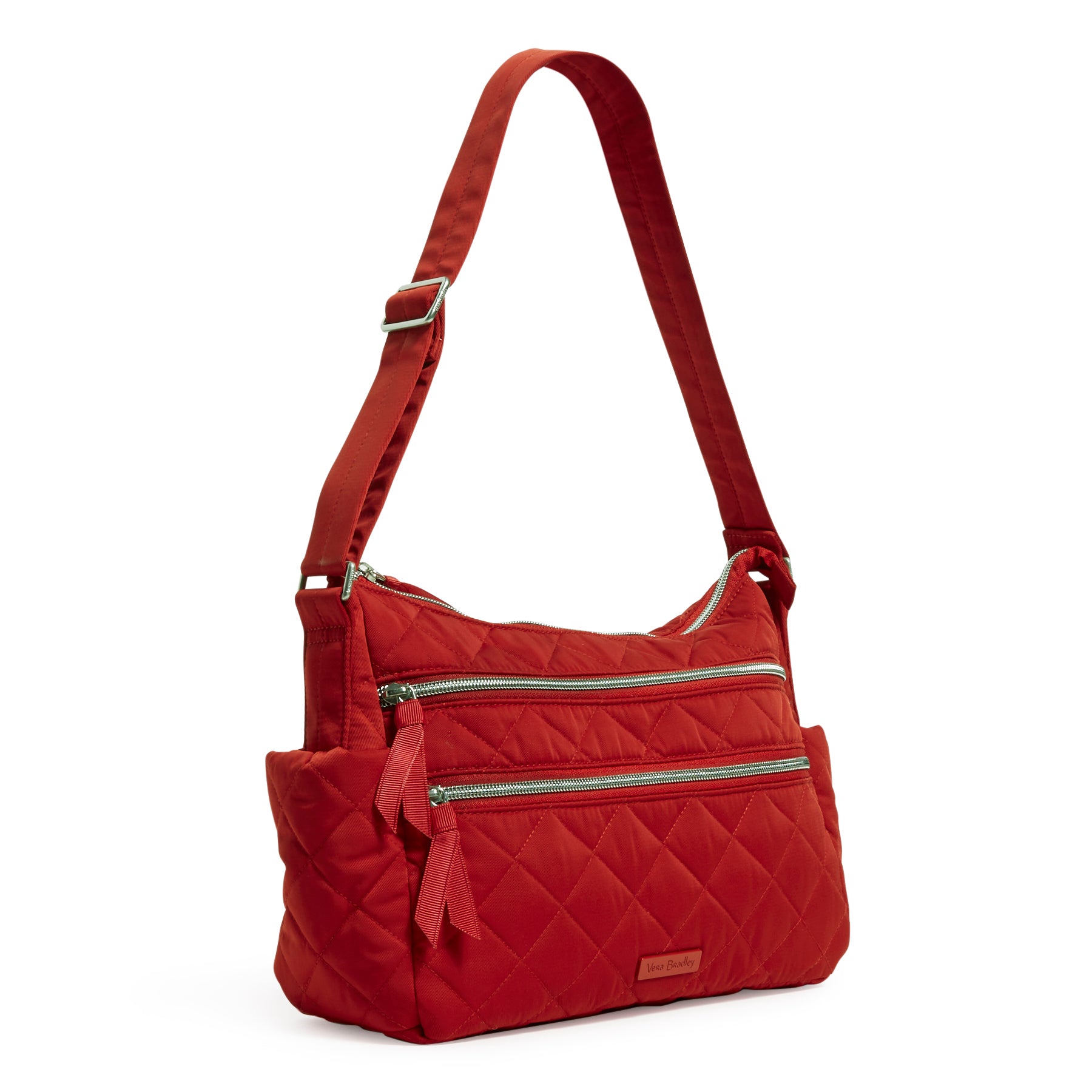 Triple Zip Shoulder Bag