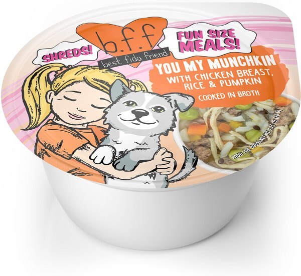 Weruva BFF Fun Size Meals You My Munchkin Wet Dog Food， 2.75-oz cup， case of 12