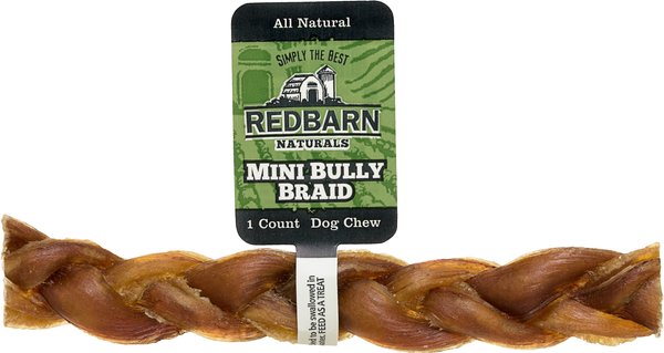 Redbarn Naturals Mini Braided Bully Sticks Dog Treats