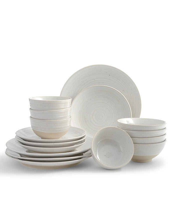 Sango Siterra Round 16 Piece Dinnerware Set Service for 4