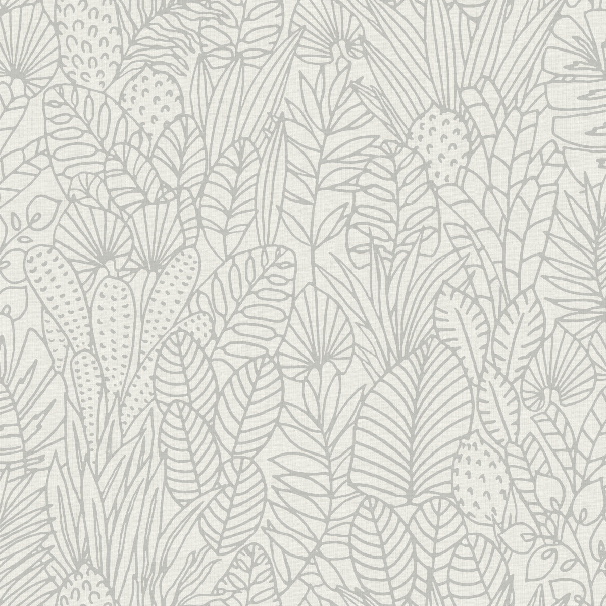 Sample Tropical Leaves Sketch Peel & Stick Wallpaper in Beige