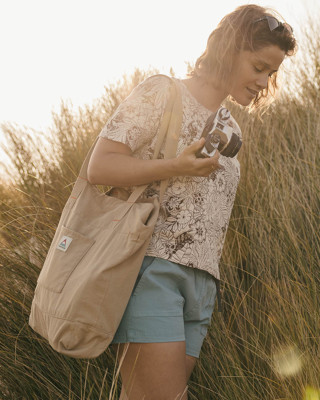 Evergreen Organic Tote Bag - Biscuit