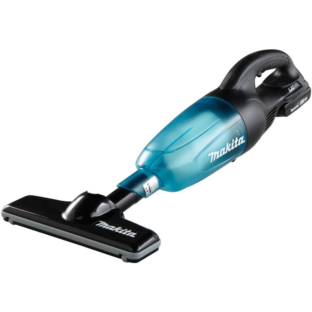 Makita 18V LXT Lithium-Ion Compact Cordless Vacuum Kit 2.0Ah with Black Cyclonic Vacuum Attachment XLC02R1B1995535