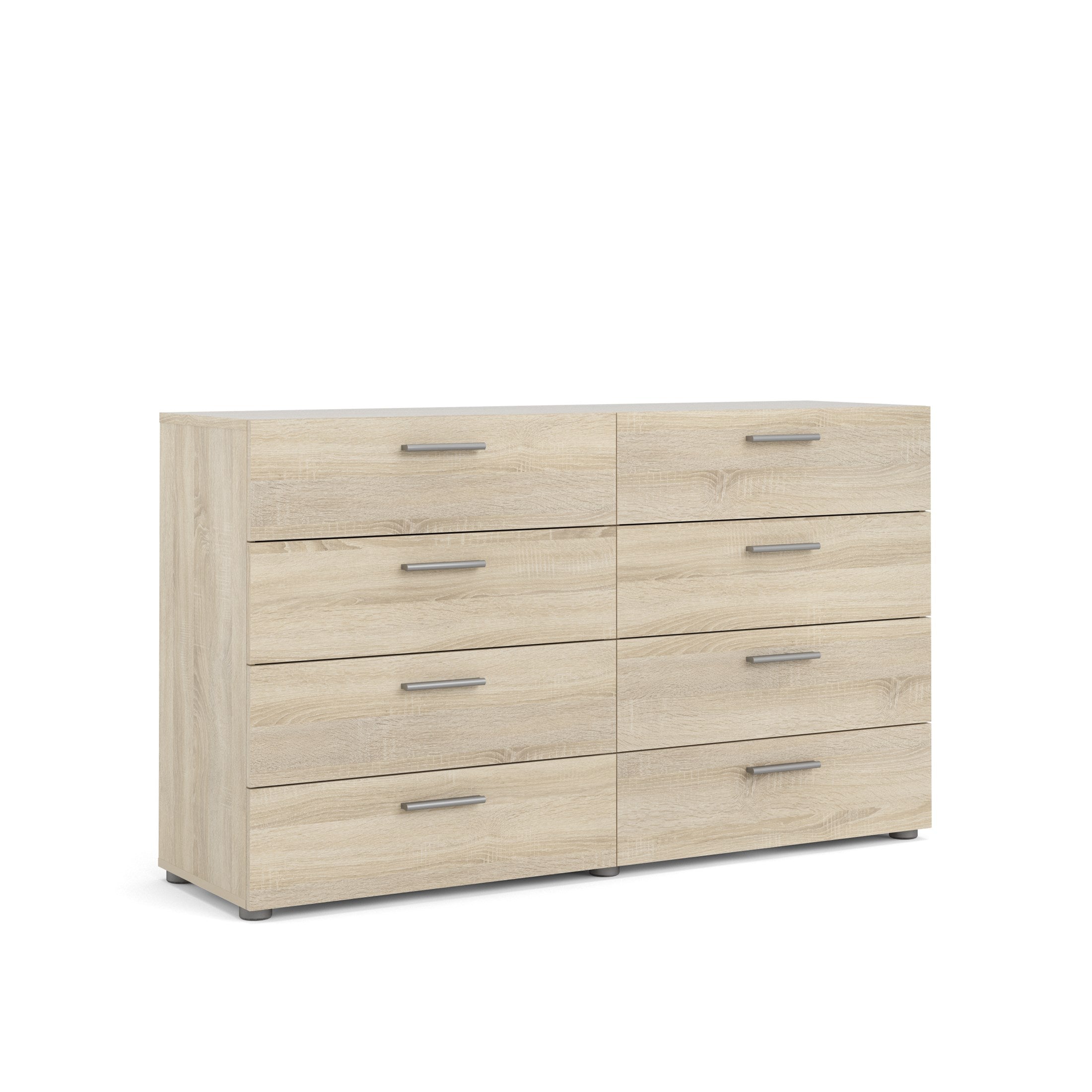 Loft 8 Drawer Double Dresser, Oak Structure