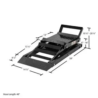 Black Widow 3000 lbs. Per Pair Capacity Hydraulic Underbody Access Car Lift with Ramp CARLIFT-3000