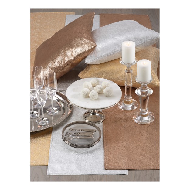 Gold Shimmer Solid Table Runner Saro Lifestyle