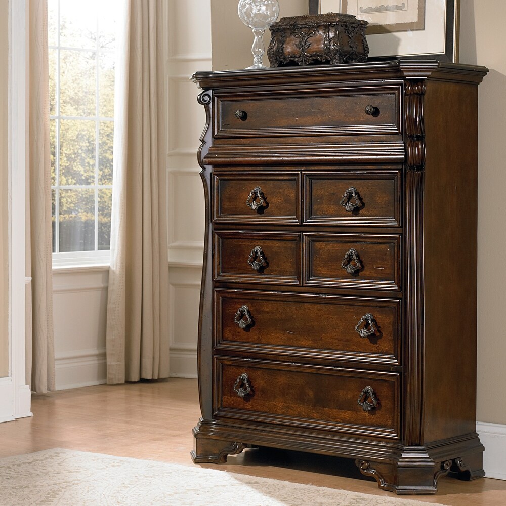 Gracewood Hollow Arbor Place Brownstone 6 Drawer Chest