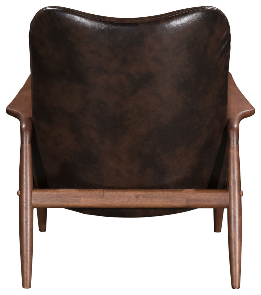 Bully Lounge Chair  ampOttoman Brown   Midcentury   Armchairs And Accent Chairs   by Sideboards and Things  Houzz