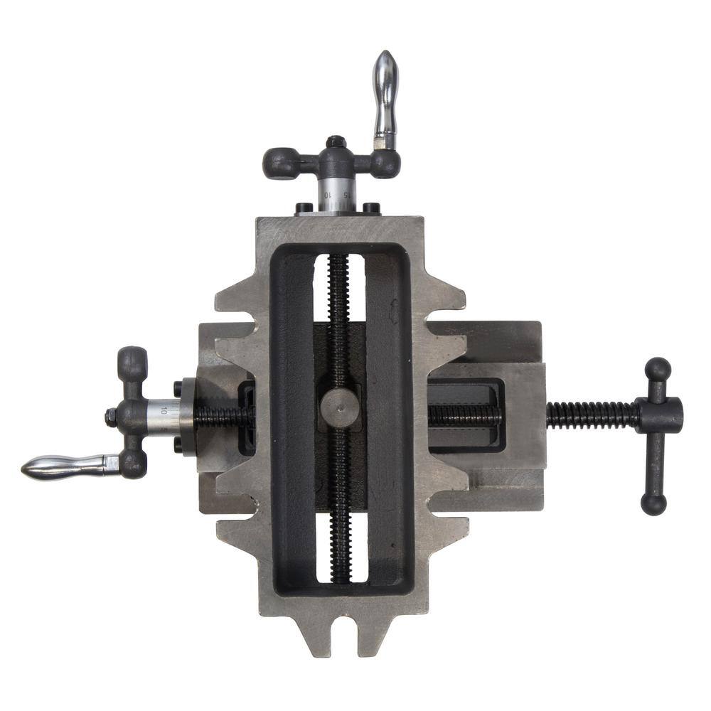 WEN 4.25 in. Compound Cross Slide Industrial Strength Benchtop and Drill Press Vise CV414