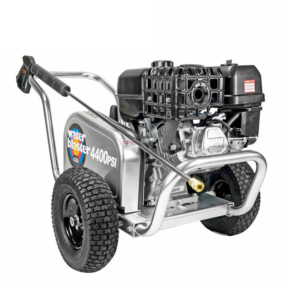 Aluminum Water Blaster 4400 PSI at 4.0 GPM SIMPSON 420 with AAA Triplex Plunger Pump Cold Water Professional Belt Drive Gas Pressure Washer (49-State) ;