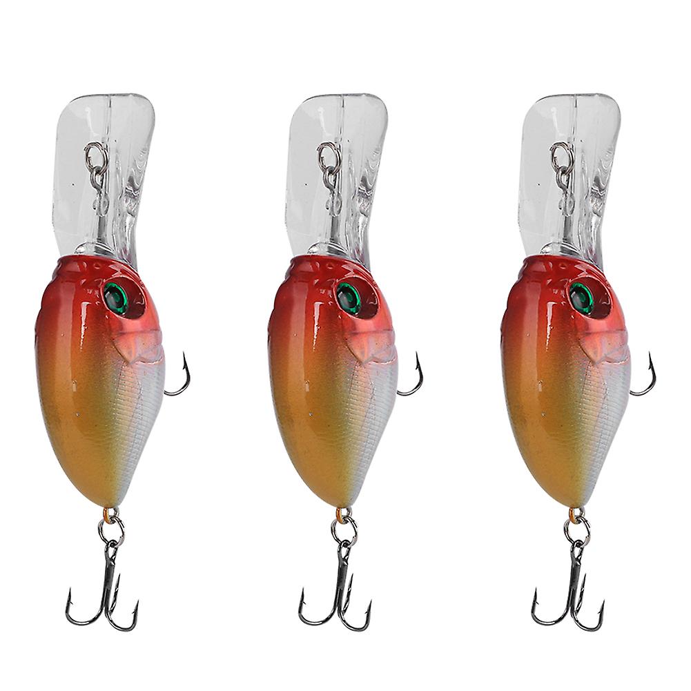 3pcs Deep Diving Scrapper Lure Artificial Simulation Lifelike Bait Fishing Tackle2#