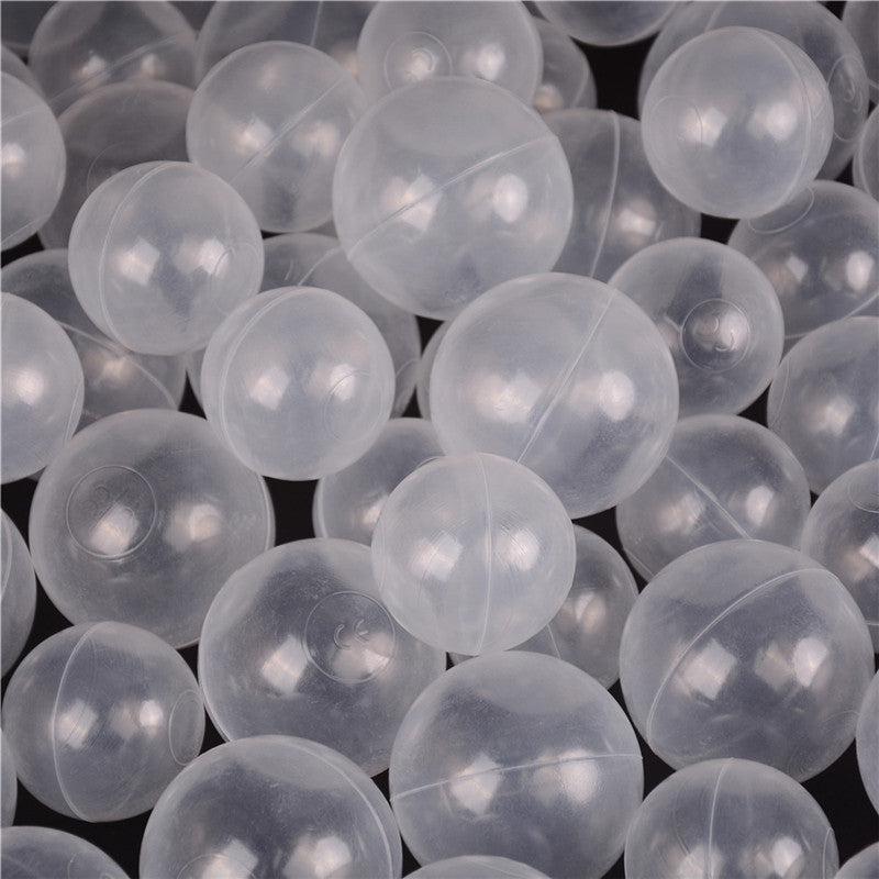 JETTINGBUY 50pcs/lot Baby Safety Transparent White Plastic Pool Ocean Balls Funny Toys