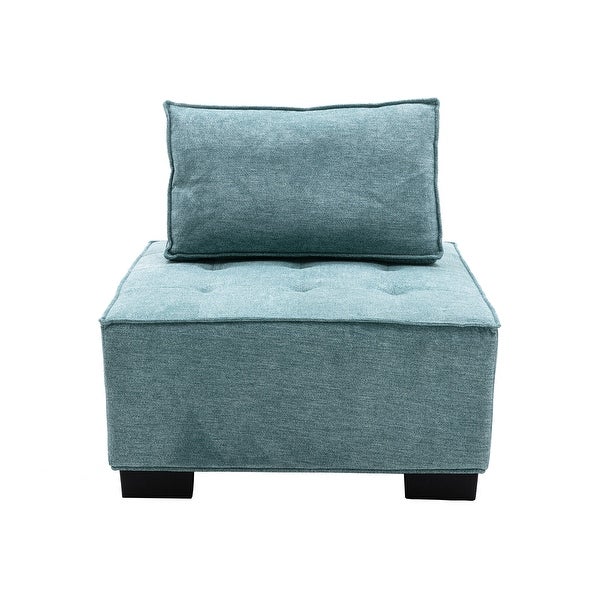 Poly fabric Square Living Room Ottoman Lazy Chair