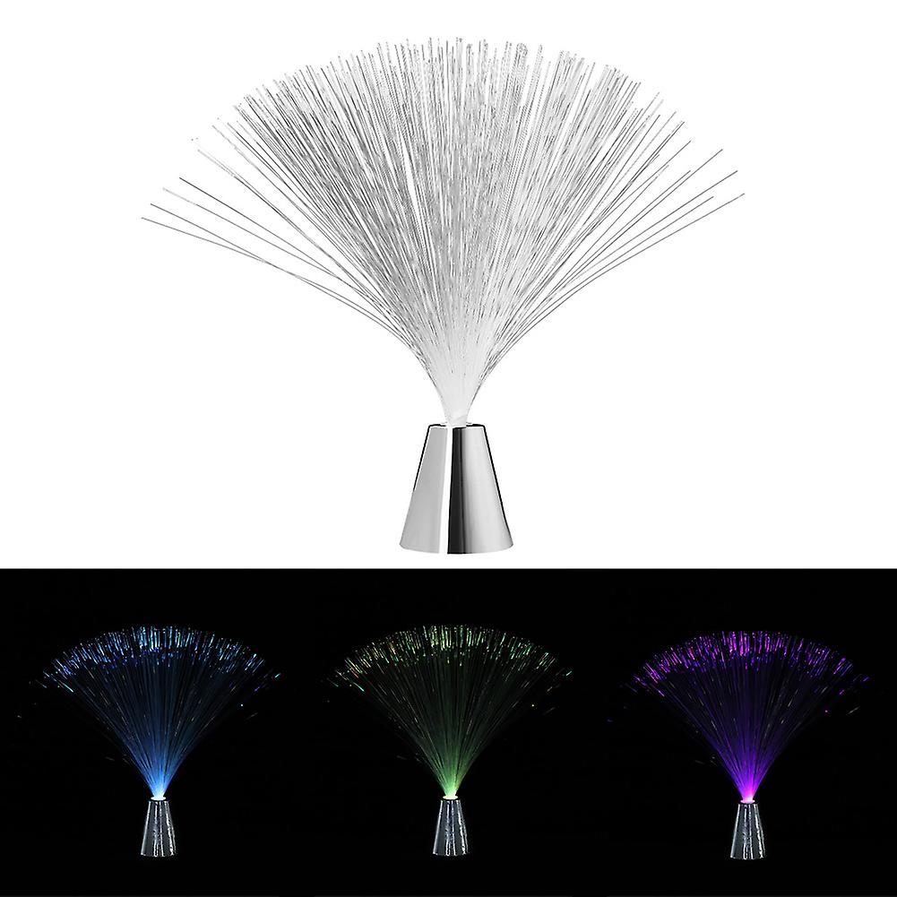 Plastic Colorful Changing Color Fiber Optic Fountain Led Night Light Star Sky Festivals Lamp For Home Decoration