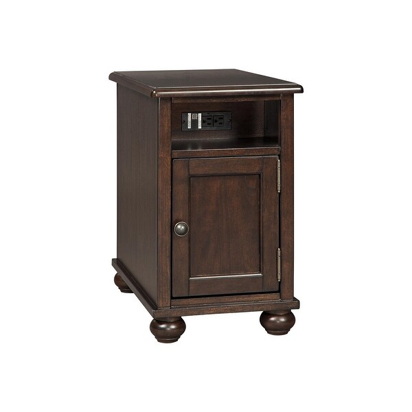 Barilanni Dark Brown Chair Side End Table