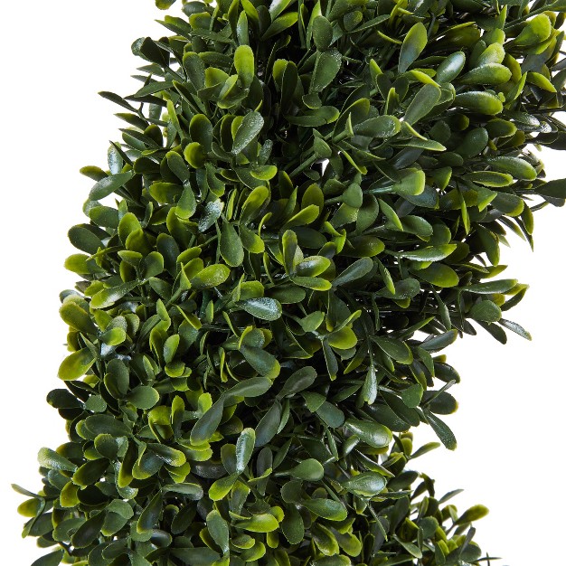 Nature Spring 5' Spiral Faux Boxwood Topiary Tree