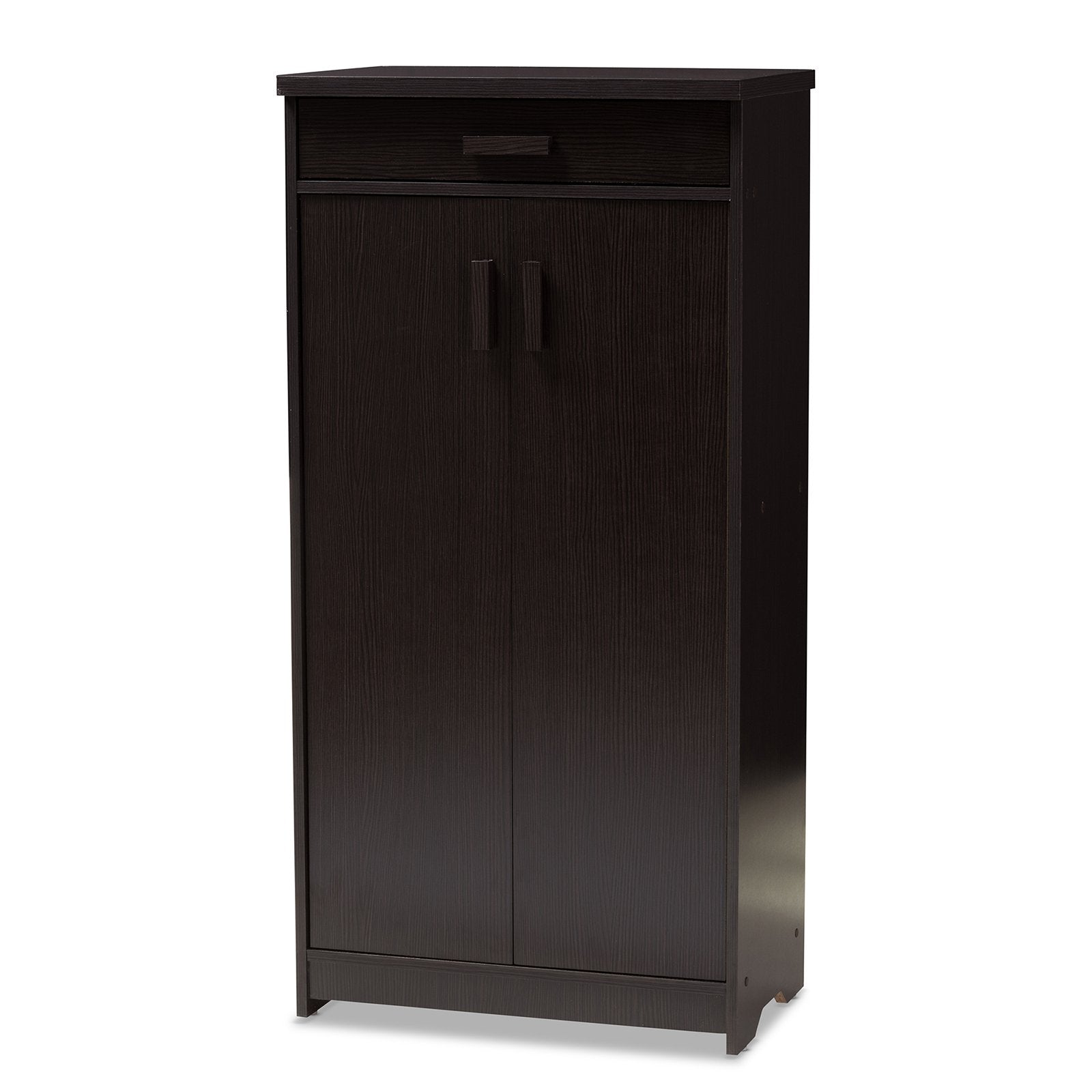 Baxton Studio Bienna Modern Wenge Brown Shoe Cabinet