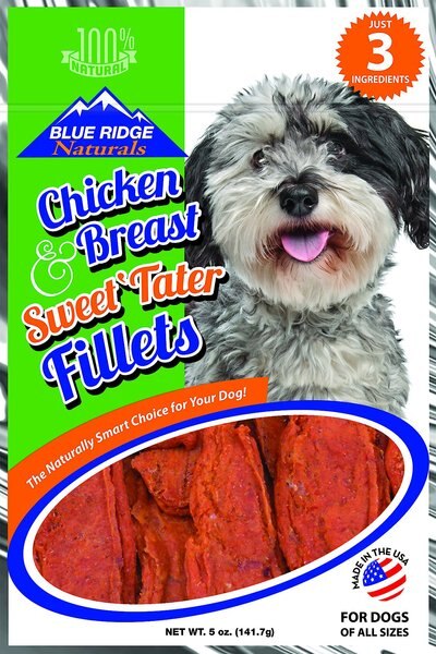 Blue Ridge Naturals Chicken Breast and Sweet Tater Fillets Dog Treats