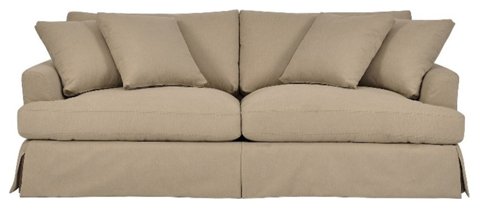 Ciara 93 quotUpholstered Sofa in Sahara Brown   Sofas   by Homesquare  Houzz