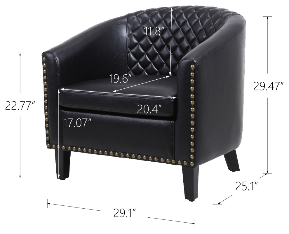 IA7010 Alani Accent Chair  Black   Transitional   Armchairs And Accent Chairs   by IDEAZ International  LLC  Houzz