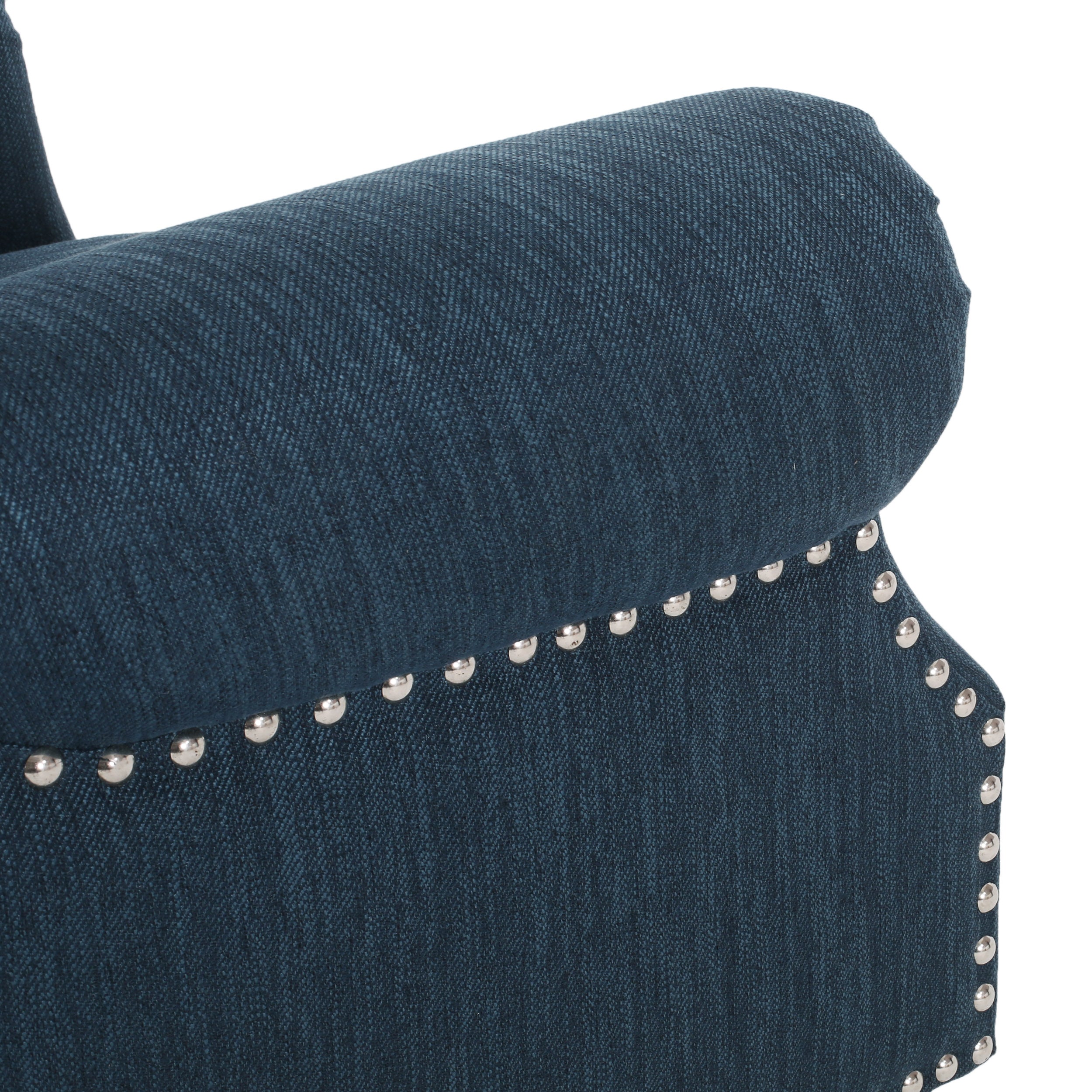 Chatau Contemporary Tufted Recliner with Nailhead Trim