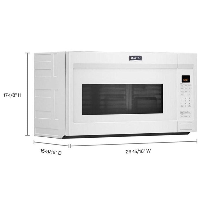 Maytag YMMV4207JW 19 Cu Ft OvertheRange Microwave In White