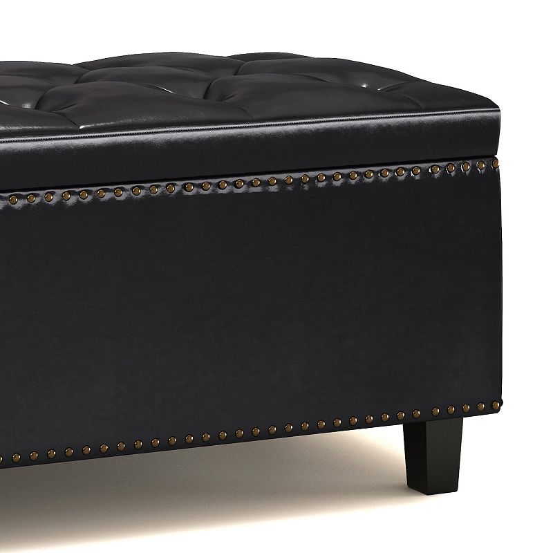 Simpli Home Heatherton Storage Ottoman