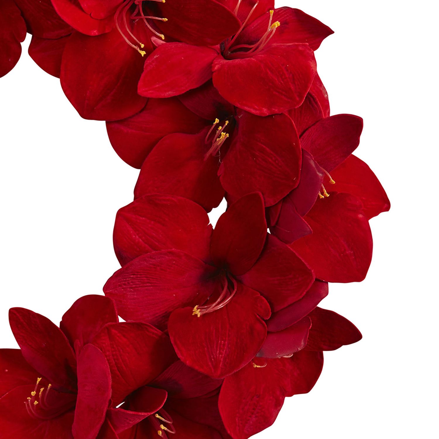 nearly natural Artificial Amaryllis Wreath