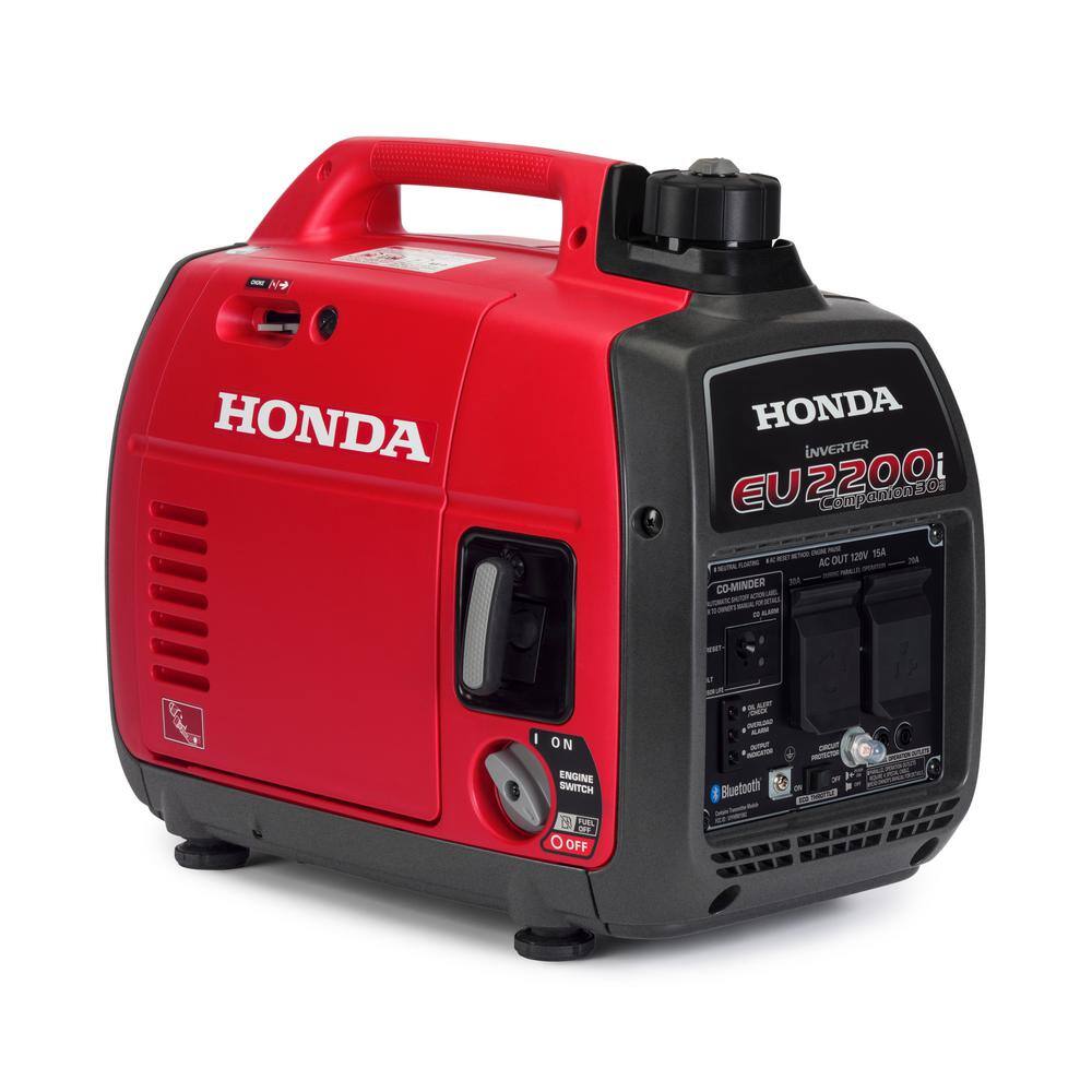 Honda 2200-Watt Remote StopRecoil Start Super Quiet Bluetooth Companion Inverter Generator with CO Shutdown and 30 Amp Outlet EU2200ITAN1