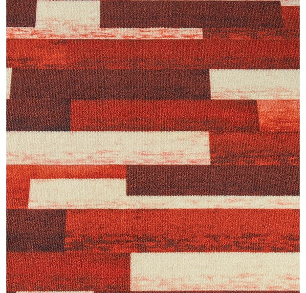 Collections Etc Patchwork Block Rug