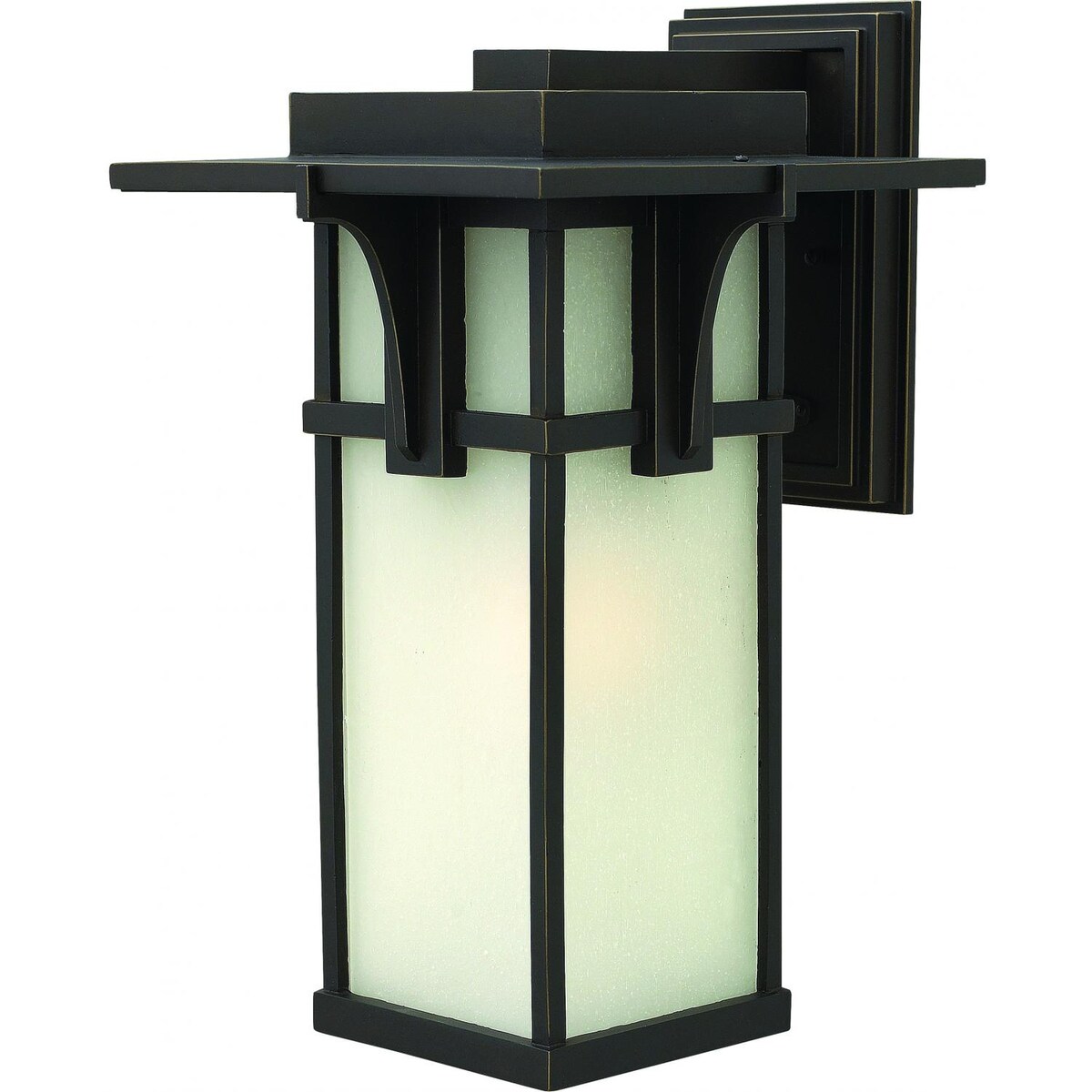 Hinkley Lighting Manhattan One Light 19-Inch Outdoor Wall Light W/ Etched Glass