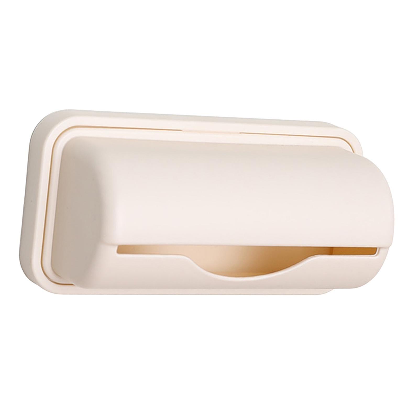 Trash Bag Holder Wall Mount Garbage Bag Holder For Kitchen Cabinet Household Large Apricot