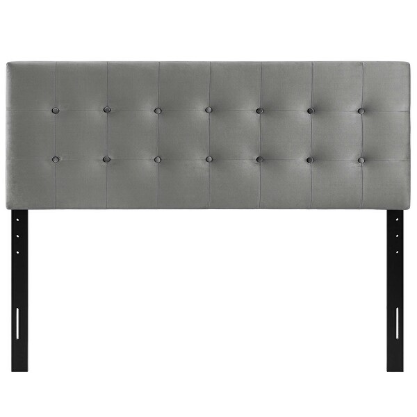 Emily Full Biscuit Tufted Performance Velvet Headboard - - 28503163