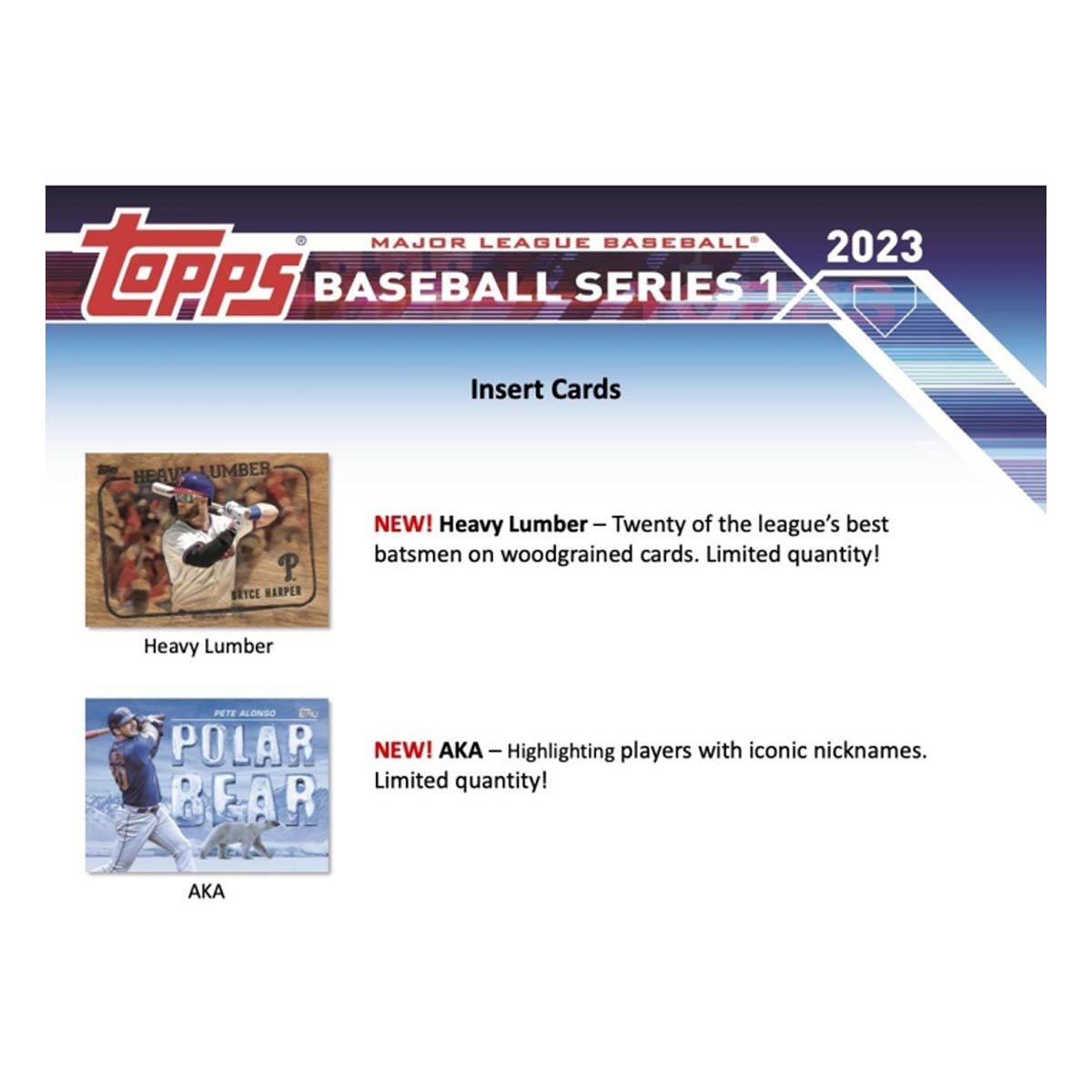 2023 Topps MLB Series 1 Baseball Trading Card Hanger Box