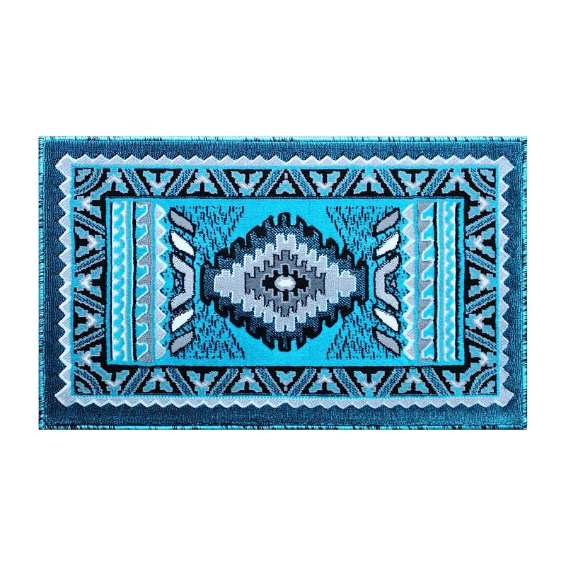 Masada Rugs Masada Rugs 2'x3' Southwest Native American Décor Area Rug in Turquoise - Design D143
