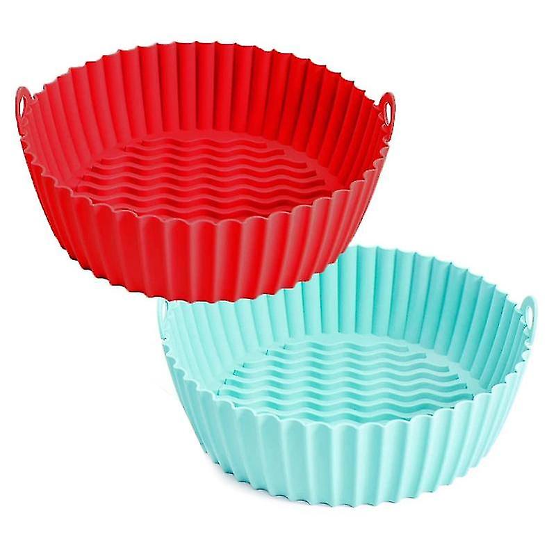 Air Fryer Silicone Pot， Air Fryer Silicone Liners Basket， Reusable Air Fryer Oven Accessories， Easy