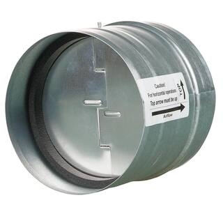 VENTS-US 4 in. Galvanized Back-Draft Damper with Rubber Seal KOM 100 U