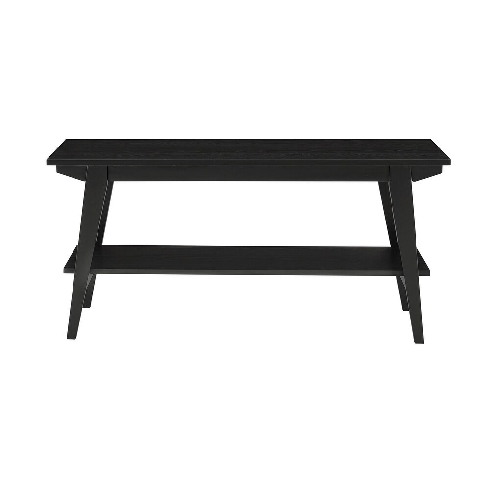 Middlebrook Contemporary Entry Bench with Storage Shelf