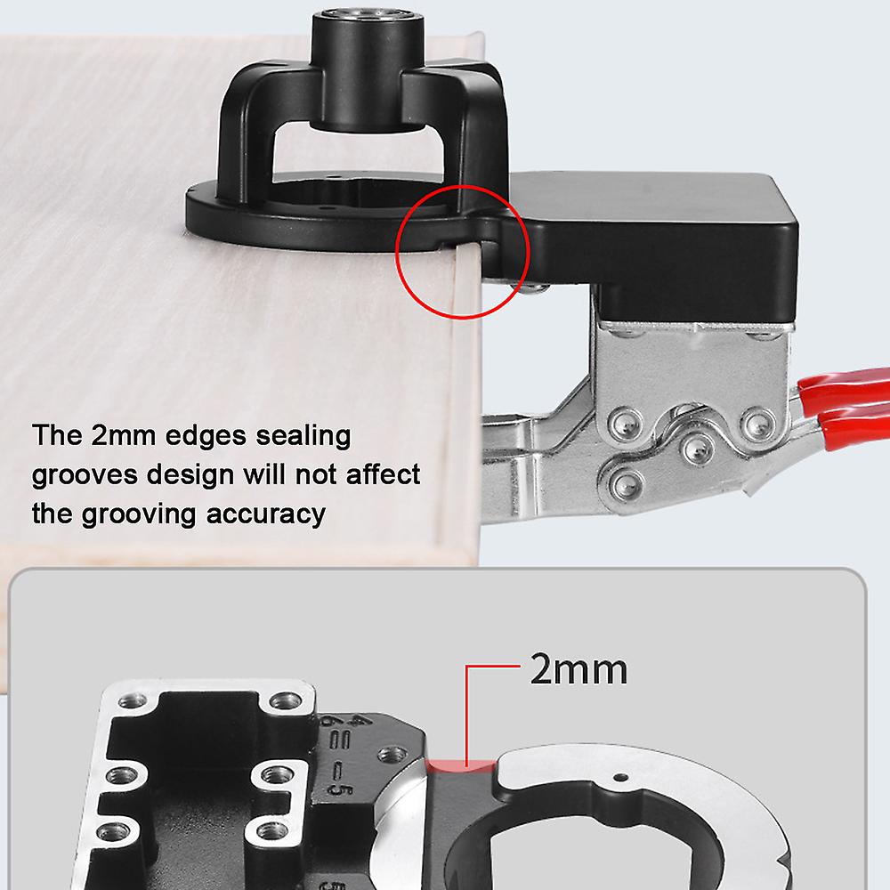 35mm Carpenter Woodworking Hole Opener Hinge Drilling Opener Aluminium Alloy Hole Puncher Hinge Drilling Installation Accessory Tool 15-25mm Clamping