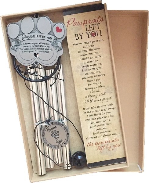 Pawprints Left by You Pet Memorial Windchime