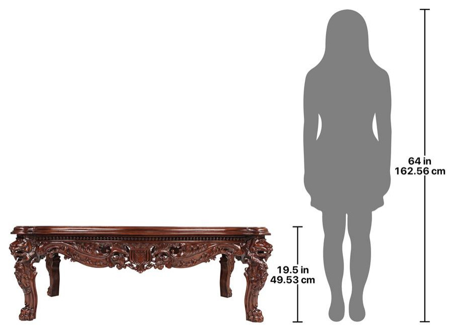 Grand Hall Lion Leg Coffee Table   Victorian   Coffee Tables   by Design Toscano  Houzz