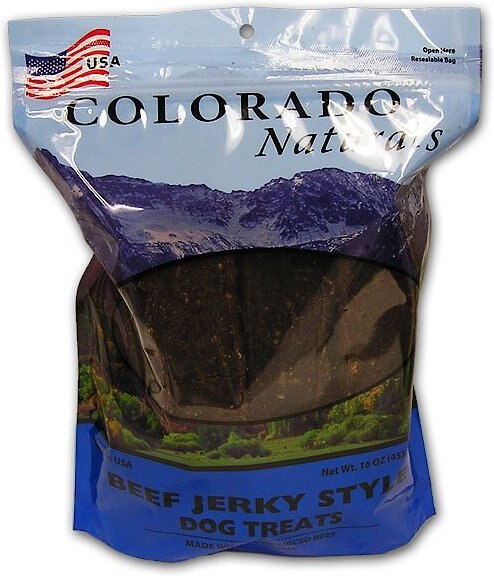 Colorado Naturals Beef Jerky Style Dog Treats， 16-oz bag