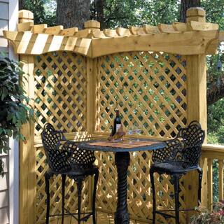 4 ft. x 8 ft. Pressure Treated Garden Wood Lattice 106039