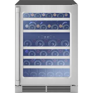 Zephyr 24 in. Dual Zone 45-Bottle Free Standing or Built-In Wine Cooler PRPW24C02AG