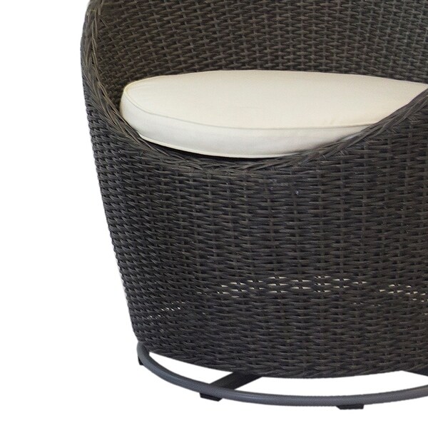 M4H Barletta Swivel Patio Chair Set with Drum Table