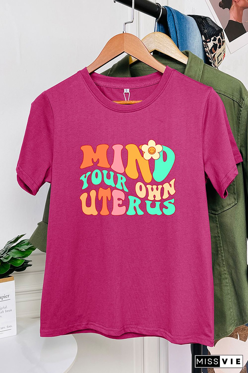 Mind your own Uterus Graphic Tee Wholesale