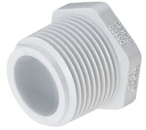 PVC Fittings 450010 Sch. 40 PVC Plug 1 in. MPT  45...