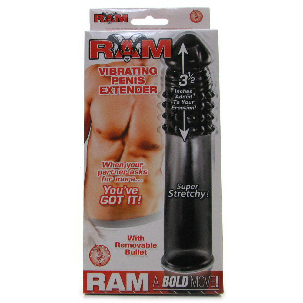 Ram Vibrating Penis Extender in Smoke