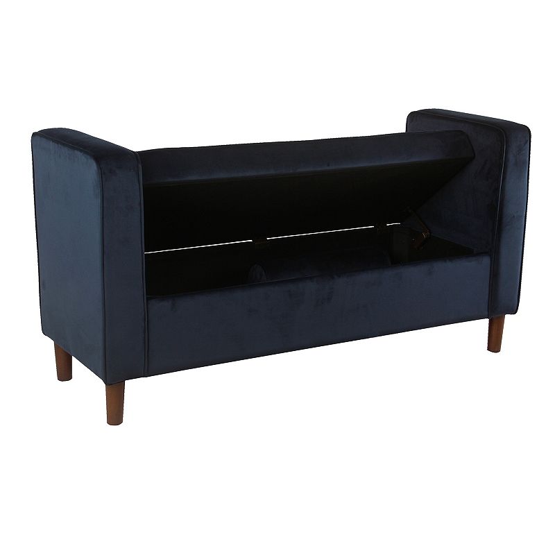 HomePop Rimo Velvet Storage Bench